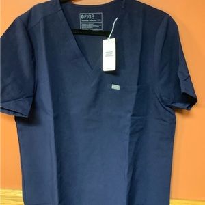 NWT FIGS Catarina one pocket blue scrub top Size 2x